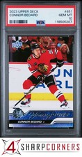 2023 UPPER DECK #451 CONNOR BEDARD RC YOUNG GUNS PSA 10