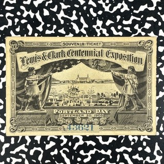 1905 U.S. Portland OR Lewis & Clark Exposition Souvenir Ticket Lot#HZ259