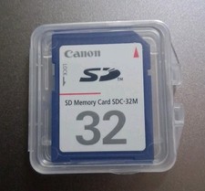 Genuine authentic Canon 32MB MEGABYTE SDC-32M SD Camera Memory Card