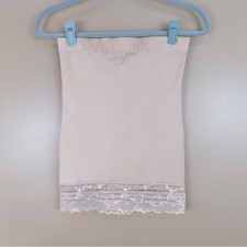 SPANX Red Hot Luxe And Lean Half Slip Shapewear Soft Nude Beige Large