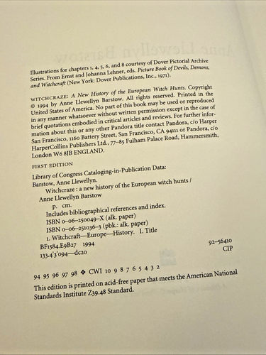 Witchcraze : A New History of the European Witch Hunts by Anne L. Barstow (1993, - Picture 4 of 8