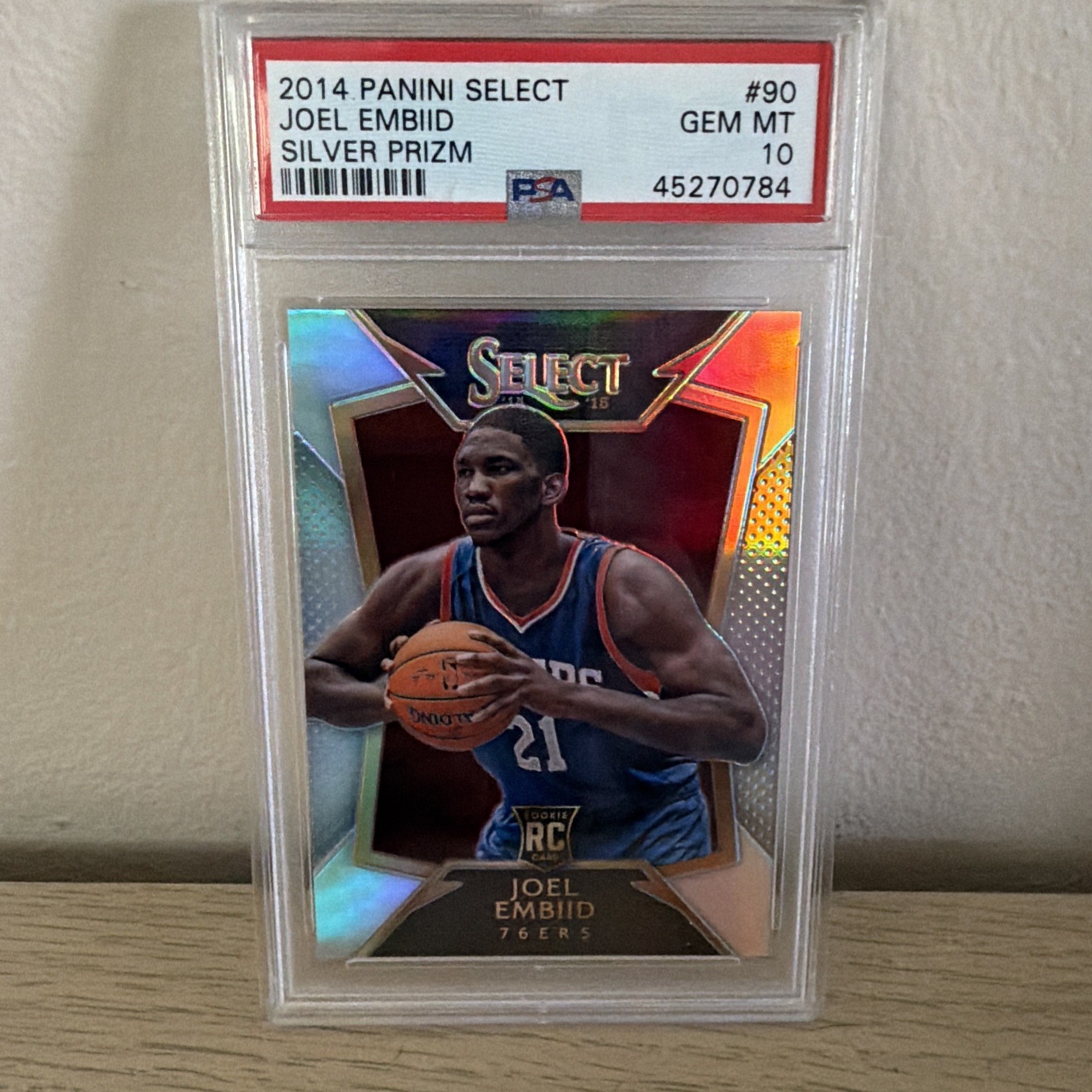 2014-15 Panini Select - Concourse Joel Embiid #90 Blue & Silver Prizm (RC)