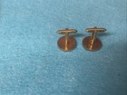 VTG MCM Gold W/Black  Enamel Cufflinks — photo 4