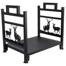 INNO STAGE Firewood Log Rack, Iron Wood Lumber Storage Holder for Fireplace, ...