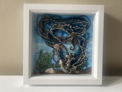 Original Mixed Media Gemälde ,,Unterwasserschmuck    von Piret Randam