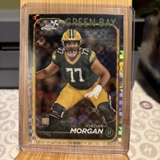 Jordan Morgan 2024 Topps Chrome Football X-Fractor Refractor Rookie Card #298. rookie card picture