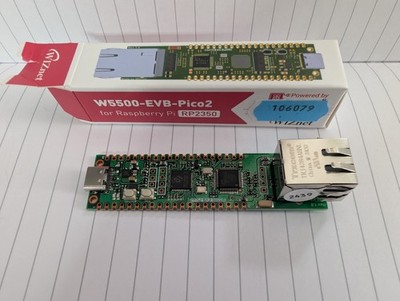 W5500-EVB-PICO Development Kits: Ethernet Prototype Board Comp: RP2040,W5500