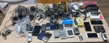 Lot 18 Cell Phones 3 iPhones 3 Samsung 5 LG untested 52 cables, cases, manuals