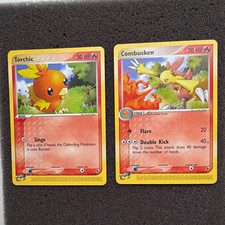 Pokémon TCG Torchic Combusken 2 Card Lot EN EX Ruby & Sapphire 74/109 27/109