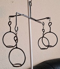 AU&szlig;ERGEW&Ouml;HNLICHER "MOBILE-KERZENHALTER" ca 1970er~Einzelst&uuml;ck~Handarbeit~ Eisen