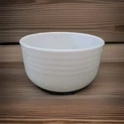 Vintage PYREX White Milk Glass HAMILTON BEACH Mixing Bowl #6 Ribbed 1950's USA