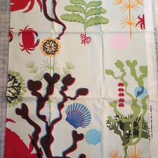 Rare Ikea vintage cotton fabric Discontinued Collectible Lotta Kuhlhorn W59"
