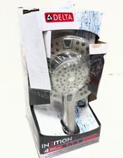 Delta In2ition 2-in-1 4Spray 6in.Dual Fixed Handheld Shower Head Brushed Nickel