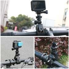 Bike Motorbike Handlebar Clop On Clamp Bracket Holder Mount For Camera F3 Fit  