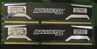 Crucial Ballistix 16GB (2X8GB) DDR3 PC3-12800 1600MHz Desktop Gaming Memory