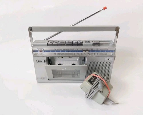 JVC RC-S1JW Stereo FM AM TAPE Works AC Adapter Vintage Boombox