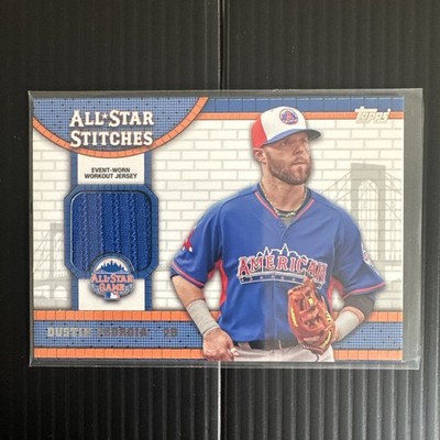 Dustin Pedroia All-Star Stitches Event-Worn Jersey Relic Topps 2013 Red Sox