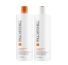 Paul Mitchell Color Protect Daily Shampoo and Conditioner Liter Duo 33.8 oz