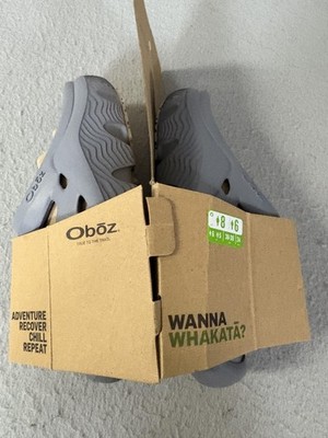 Oboz Whakata Coast Shoes Womens Size 8 Gray New Recovery Clogs Sandals