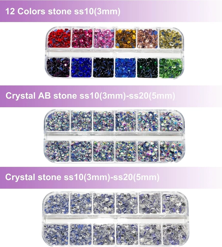 Bedazzler Kit with Rhinestones Hot Fix Applicator Tool with 5,000 Pieces of Rhin - Image 2 of 2