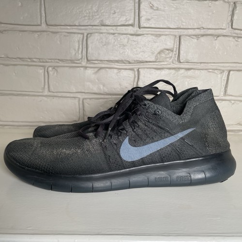 Nike Free RN Flyknit 2017 Men's Size 14 Green Running Shoes Sneakers No Insole - Picture 3 of 9