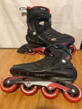 Rollerblade Zetrablade Men's Inline Skates US 12 Black and Synthetic Textile