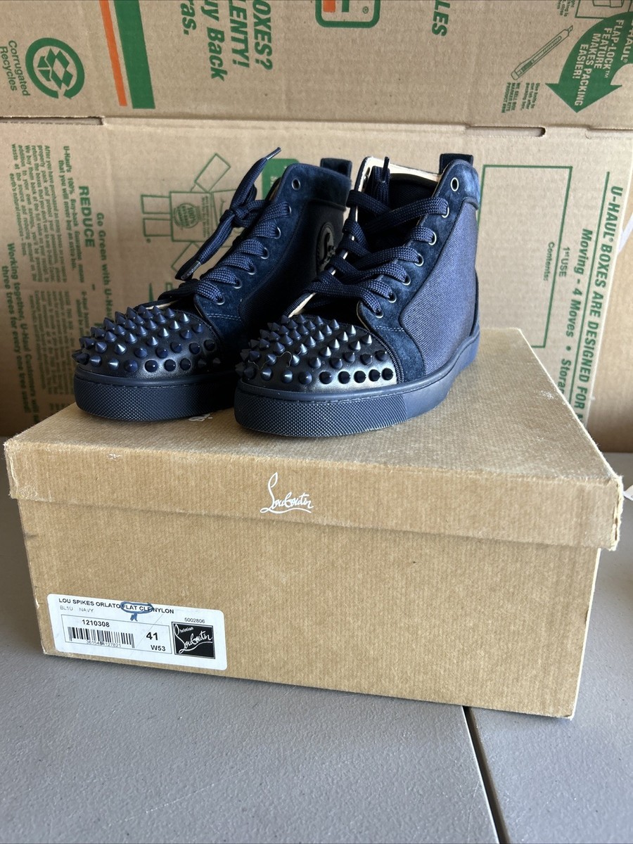 Size 8 US 41 EU Christian Louboutin Louis Spikes Orlato High With