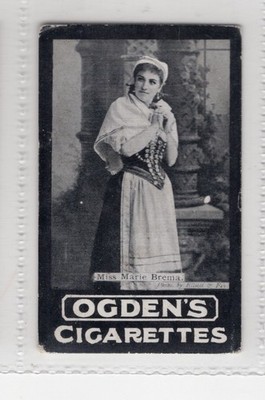 Ogdens Cigarette Card c1901. Stage artiste Miss Marie Brema