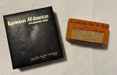 Vintage Lyman 310 Reloading Dies, Original box & 243 Reloading Dies with box