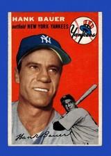 1954 Topps Set-Break #130 Hank Bauer EX-EXMINT *GMCARDS*