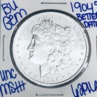 1904 O BU UNCIRCULATED MORGAN SILVER DOLLAR AUTHENTIC U.S.MINT FREESHIPPING 6296