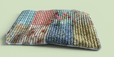 Mainstays Colorful Floral Patchwork Quilted Pillow Sham King Size Cottage