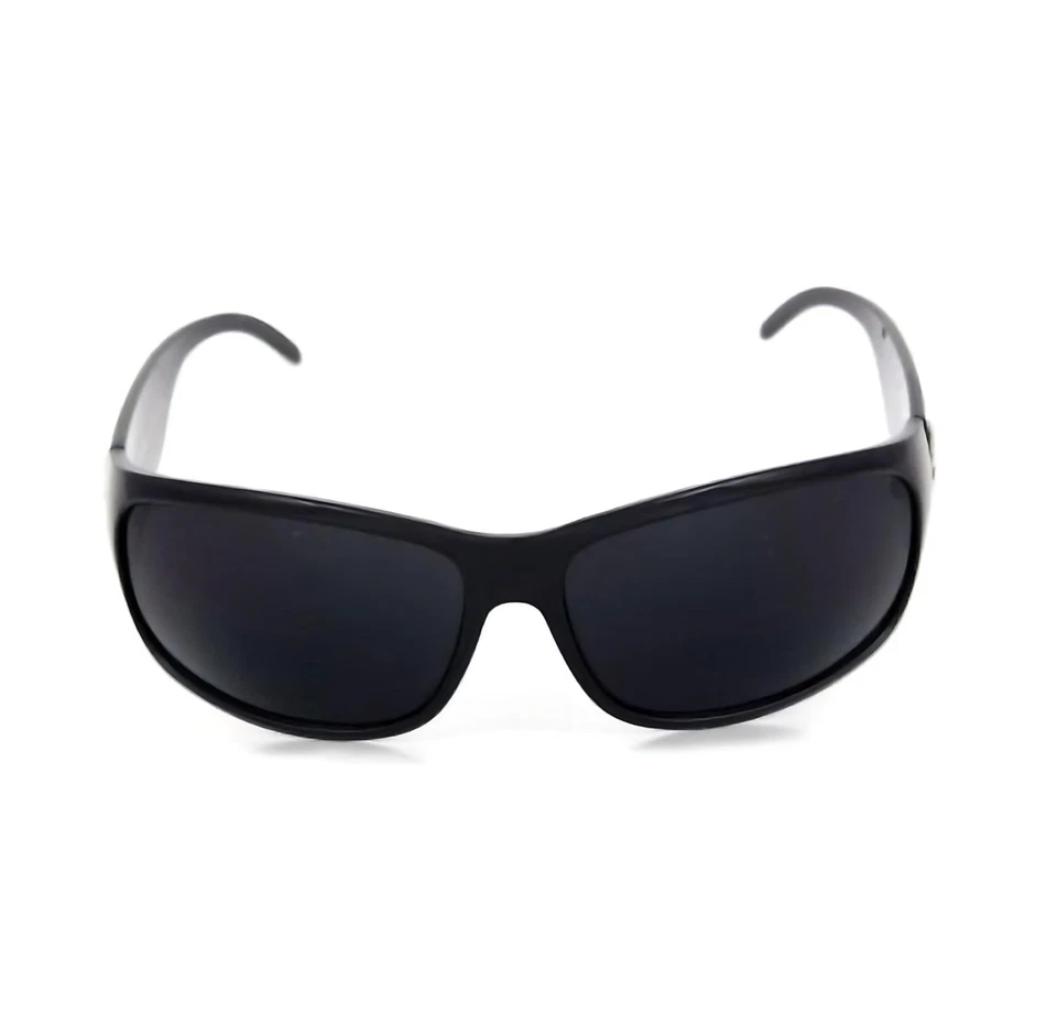 Gafas de sol estilo gángster delgadas envolventes cholo súper oscuras OG LOC negras tonos brillantes Foto 2 de 4