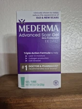 Mederma Advanced Scar Gel 0.7 oz Skin Protectant Reduces Scars 09/2027 Cell Rene