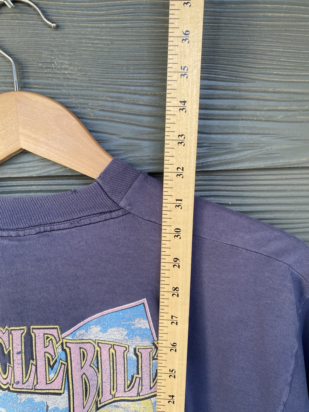 Vintage 90s Barnacle Bill’s Shark Tourney Mens XL Shirt Chincoteague Faded Blue