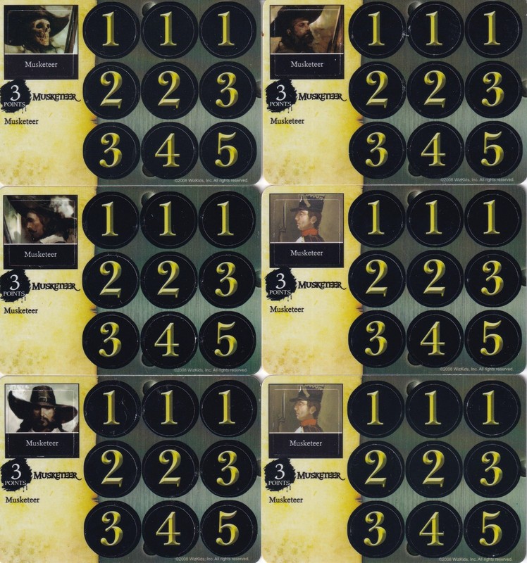 WizKids Pirates Fire & Steel #117 Musketeer (Cursed) crew +5 new musketeers