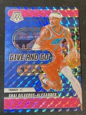 2024-2025 Panini Mosaic Shai Gilgeous-Alexander Give And Go Pink Reactive /10