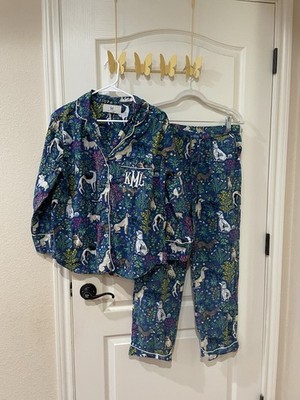 Printfresh blue ''Must Love Dogs'' cotton pajama set  Small