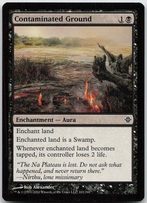 Contaminated Ground 102 Common Rise of the Eldrazi Magic: The Gathering NM