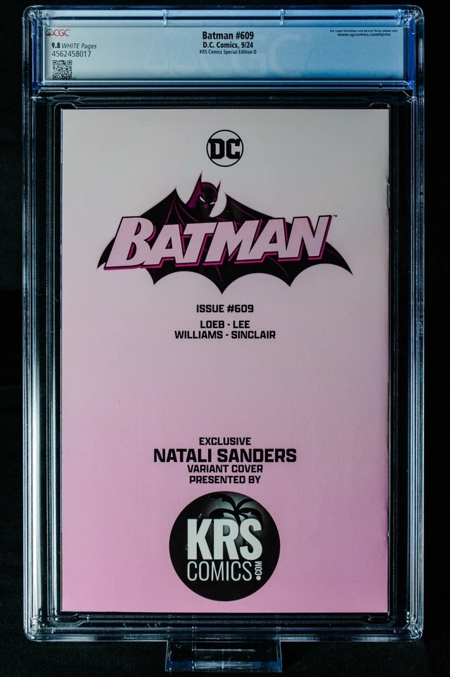 Batman #609 CGC 9.8 - KRS Comics Harley Quinn 💎 Cubierta de Natali Sanders - DC 2024 Foto 2 de 2