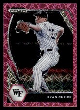 2021 Panini Prizm Draft Picks Prizms Pink Velocity #24 Ryan Cusick