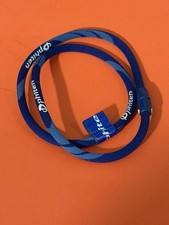 Phiten Titanium Necklace X30 - Blue Open Hole Clasp - 21 - NEW, LOOSE Free Ship