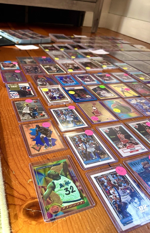 LOTE 380 cartas Michael Jordan & Shaquille O’Neql novato $6 média cada lote ex-esposa🔥 - Imagem 3 de 4