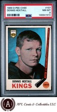 1969 O-Pee-Chee Dennis Hextall #107 PSA 8