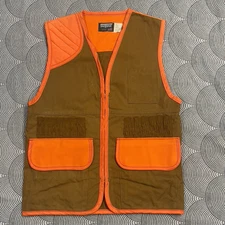 Vintage Saftback Hunting Shooting Vest Duck Game Pouch USA Made Men M EUC