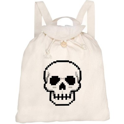 Canvas Rucksack / Backpack ''Pixel Style Skull'' (RK00045185)