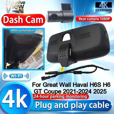 For Great Wall Haval H6S H6 GT Coupe 2021-2025 OEM 4K Wifi DVR Dash Cam Camera