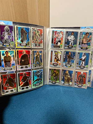 Topps Star Wars Force Attax & Rebel Attax 51 Sammelkarten Lot Deutsch Glitzer