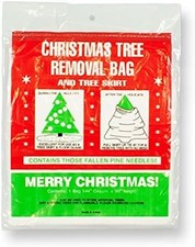Christmas Tree Removal Bag - Disposable Tree Bag fits up to 7 Ft Tree