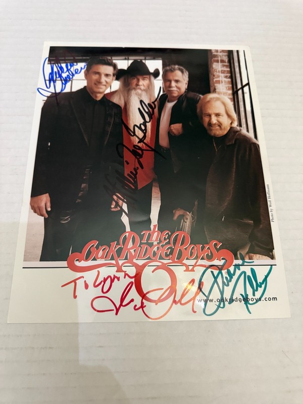 Vintage The Oak Ridge Boys Autographed Photograph Country Singer